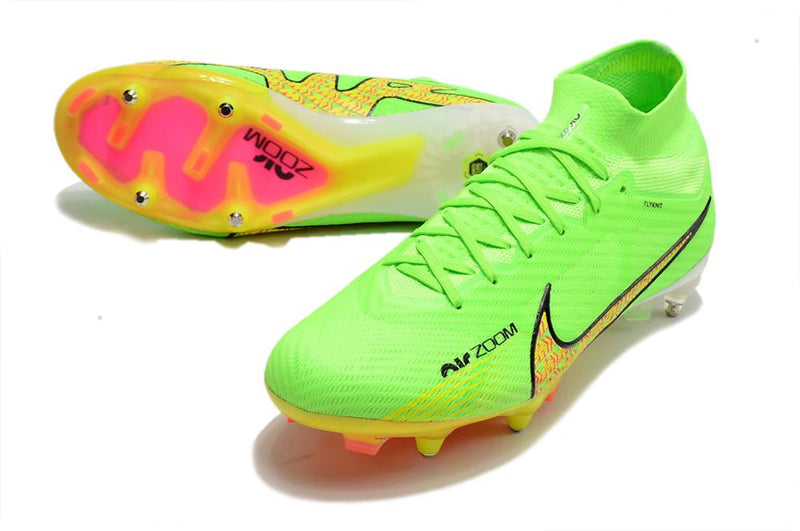Chuteira Nike Mercurial Superfly IX Elite SG Campo - Verde
