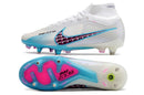 Chuteira Nike Mercurial Superfly IX Elite SG Campo - Azul e Branco