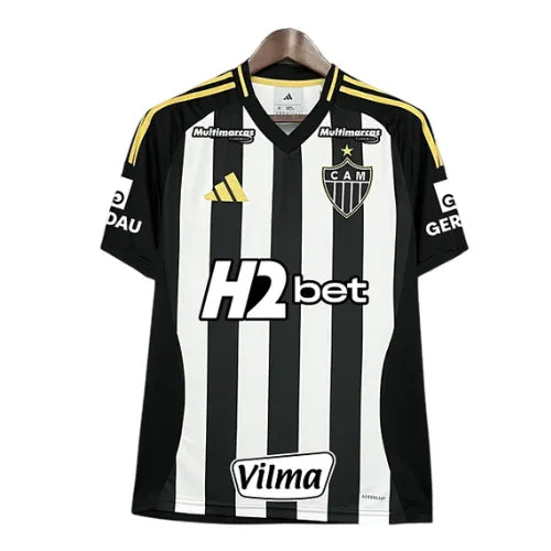 Camisa Atletico Mineiro Home 25/26 - Preta e Branca