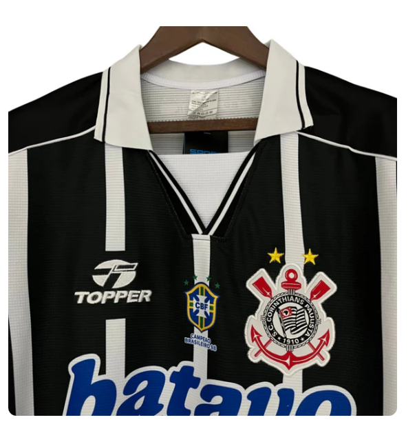 Camisa Topper Retrô Corinthians Batavo II 1999 - Preta