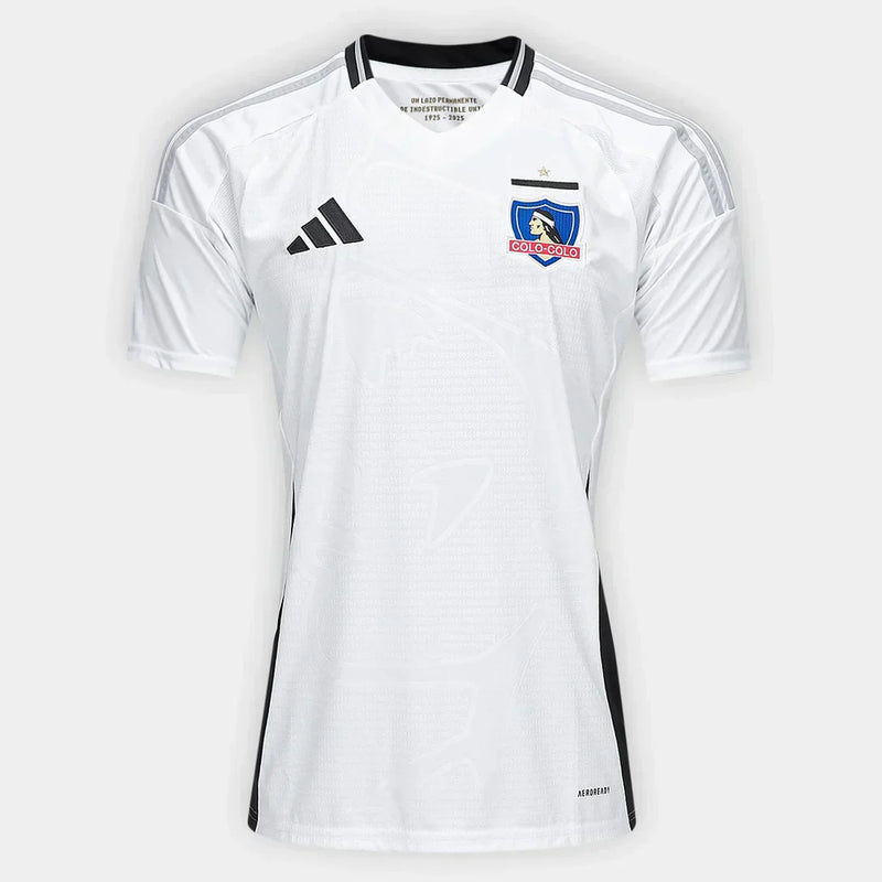 Camisa Colo-Colo Home 25/26 s/n Torcedor Adidas Masculina - Branco+Preto