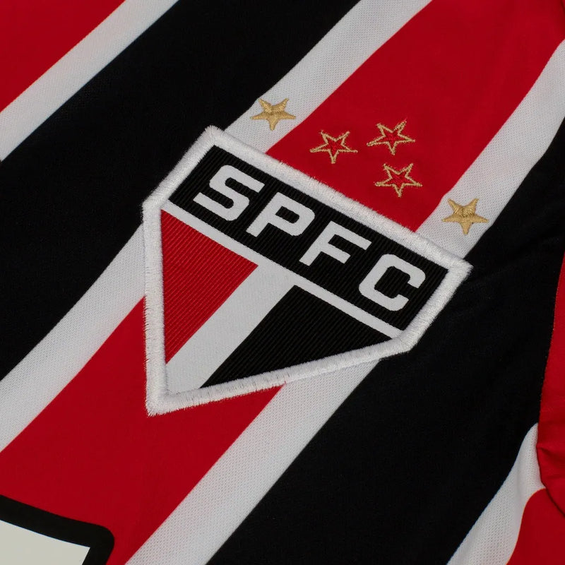 Camisa São Paulo Away 25/26 - Vermelha e Preta
