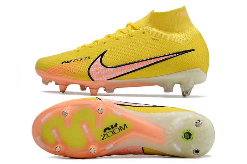 Chuteira Nike Mercurial Superfly IX Elite SG Campo - Amarelo