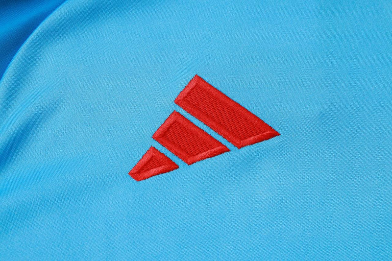 Conjunto Inverno do Flamengo Adidas - Azul Claro